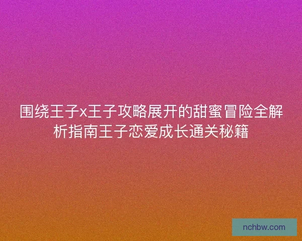 围绕王子x王子攻略展开的甜蜜冒险全解析指南王子恋爱成长通关秘籍